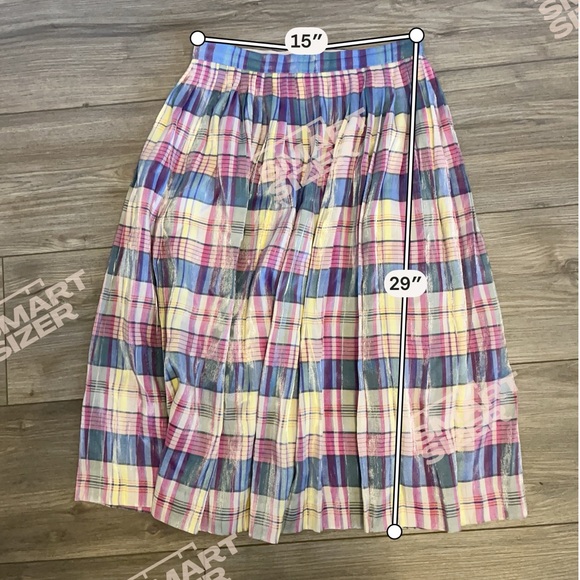 J. Crew Pleated Midi Skirt In Shimmering Plaid Women’s 4 - Picture 8 of 8